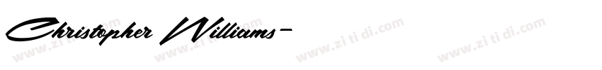 Christopher Williams字体转换